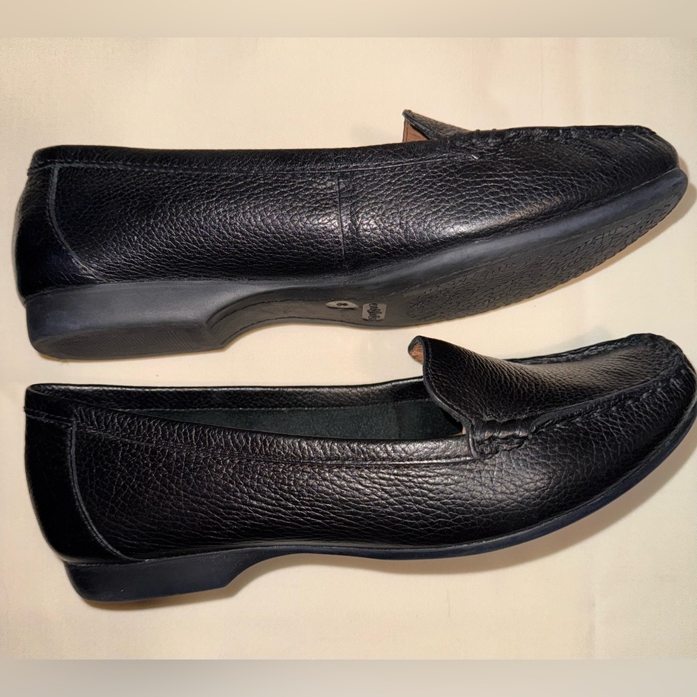 Nurture Tiffany’s Classic Black Leather Loafers, Size 8 - Picture 9 of 16